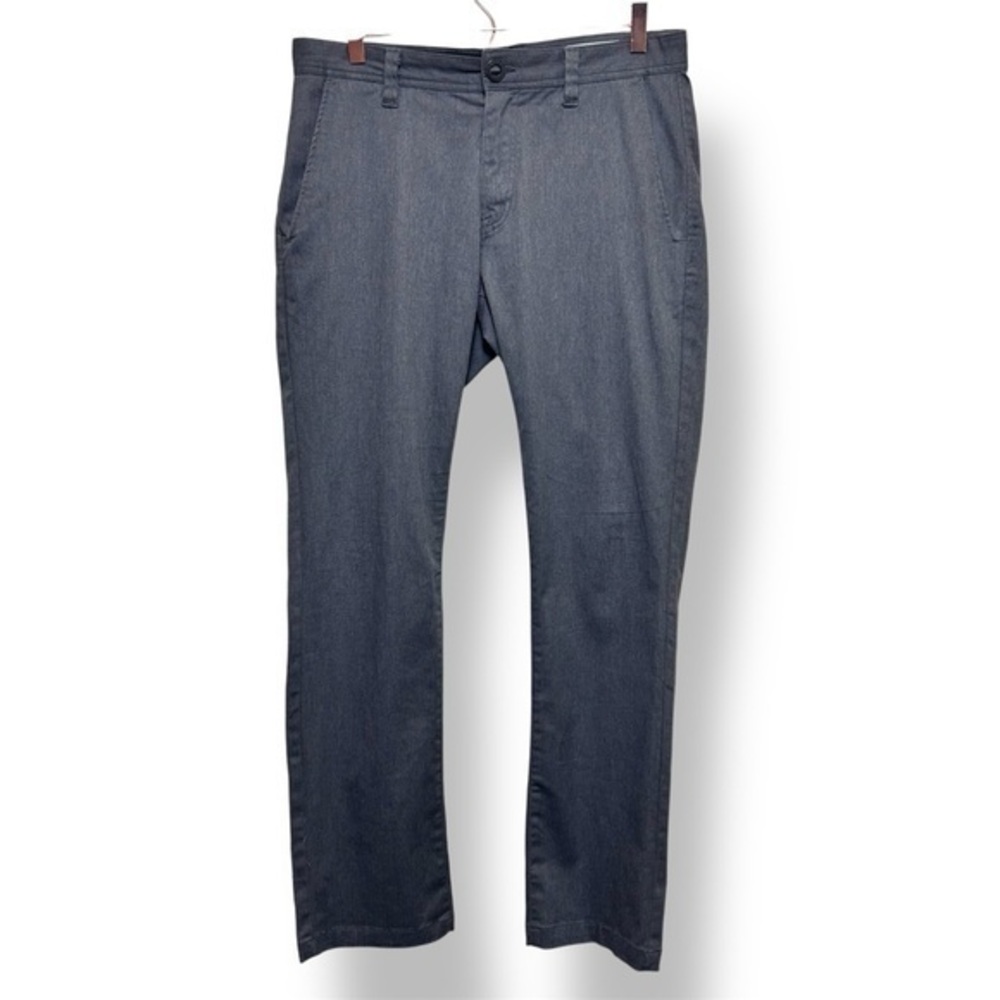 Volcom Gray Slim Fit Chino Pants 32x30 Stretch Skate Casual